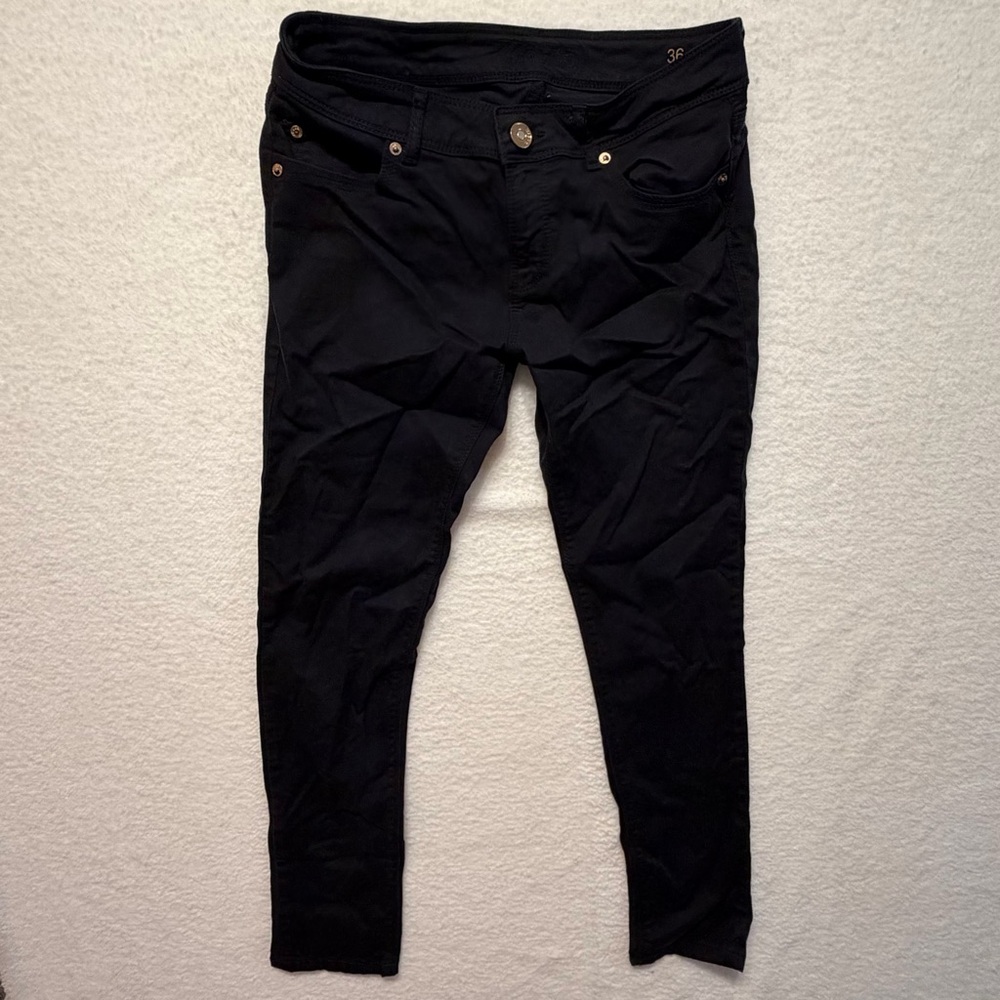 ZARA Basics Z1975 Women's Mid-riseSkinny Jeans Black Size 4